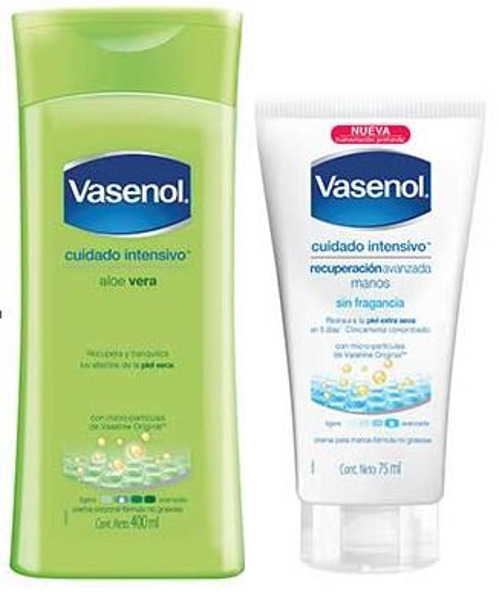 Imagen de VASENOL CREMA ALOE VERA+CREMA MANOS PACK [400+75ml]