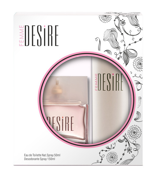 Imagen de DESIRE FEMME EDT+DEO AERO PACK [50+150ml]