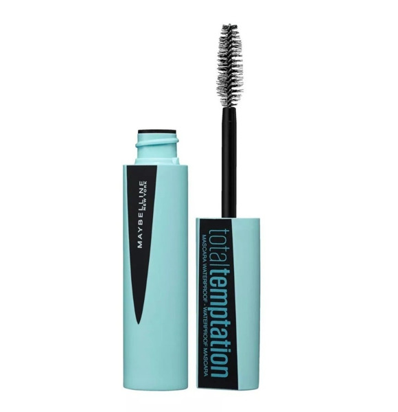 Imagen de MAYBELLINE MASCARA TOTAL TEMPTATION WATERPROOF VERY BLACK [8,25 gr]