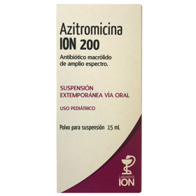 Imagen de AZITROMICINA ION SUSPENSION 200mg/5ml. [15 ml]