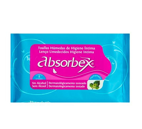 Imagen de ABSORBEX TOALLAS HUMEDAS HIGIENE INTIMA [8 uni.]