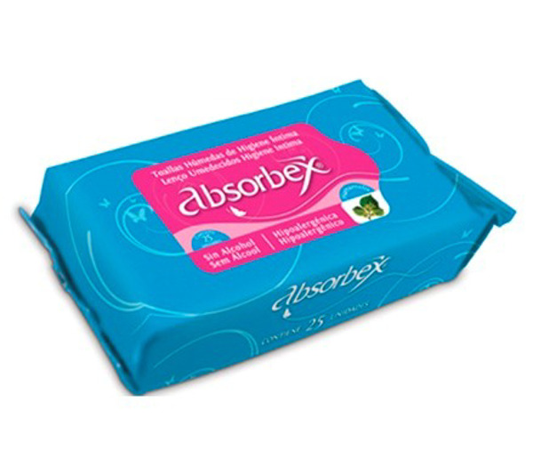 Imagen de ABSORBEX TOALLAS HUMEDAS HIGIENE INTIMA [25 uni.]