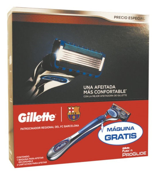 Imagen de GILLETTE FUSION PROGLIDE MANUAL MAQUINA+REPUESTO PACK BLACK [1maq.+2rep.]