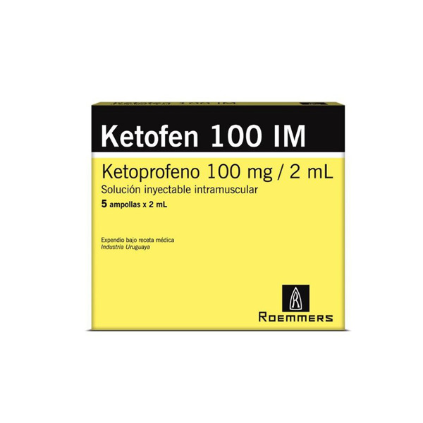 Imagen de KETOFEN INY. I/M 100 mg [5 amp.]