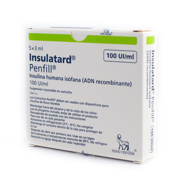 Imagen de INSULATARD HM PENFIL INSULINA 3 ml [5 cart.]