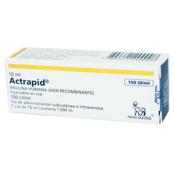 Imagen de ACTRAPID HUMANA INSULINA 100 ui [10 ml]