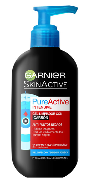 Imagen de GARNIER SKIN ACTIVE PURE ACTIVE GEL LIMPIADOR CARBON [200 ml]