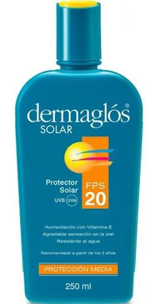 Imagen de DERMAGLOS SOLAR 20 RESIST 20 fps [250 ml]