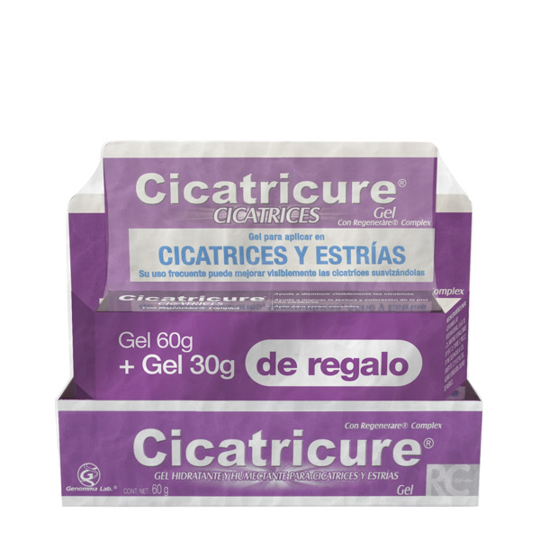 Imagen de CICATRICURE CICATRICES GEL TUBO PACK 2 unid. [60+30gr]