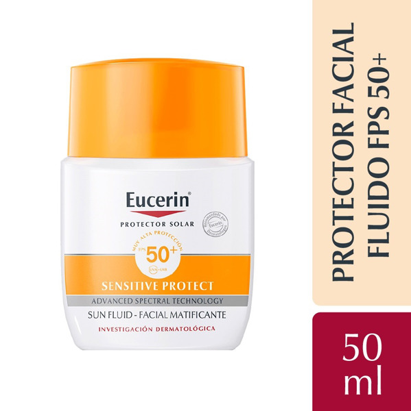 Imagen de EUCERIN PROTECTOR SOLAR SENSITIVE PROTECT FACIAL MATIFICANTE 50 fps 50 ml