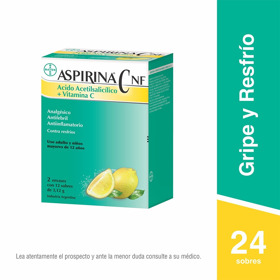 Imagen de ASPIRINA C NF CAJA 400+240mg [24 sob.]