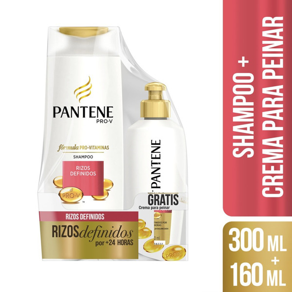 Imagen de PANTENE SH. RIZOS DEFINIDOS+CR. PEINAR PACK [400+160ml]