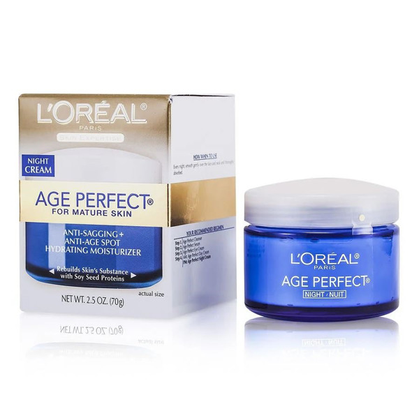 Imagen de LOREAL AGE PERFECT CREMA NOCHE FOR MATURE SKIN +50 [70 gr]