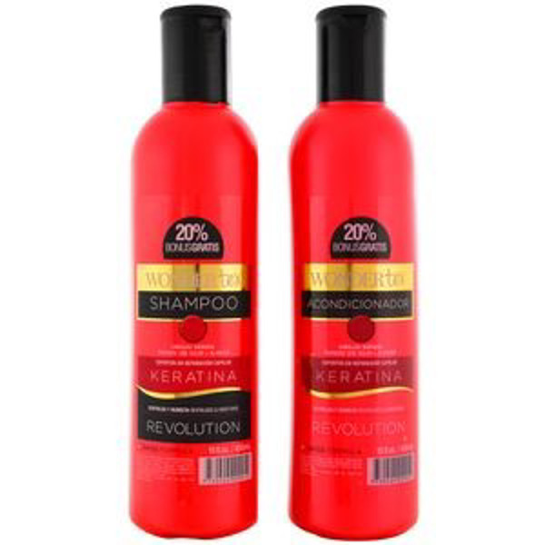 Imagen de WONDER TEX SH. KERATINA+AC. PACK [450+450ml]