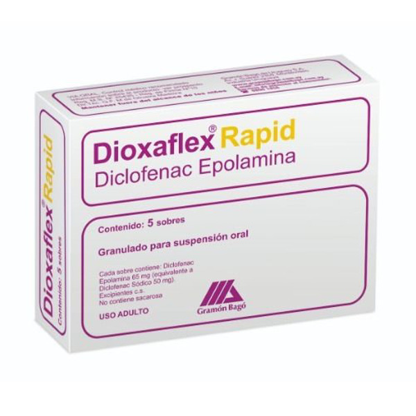 Imagen de DIOXAFLEX RAPID SOBRES 50 mg [5 sob.]