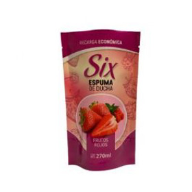 Imagen de SIX CORPORAL ESPUMA DE DUCHA RECARGA FRUTOS ROJOS [270 ml]