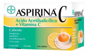 Imagen de ASPIRINA C CALIENTE CAJA 500+200mg [12 sob.]