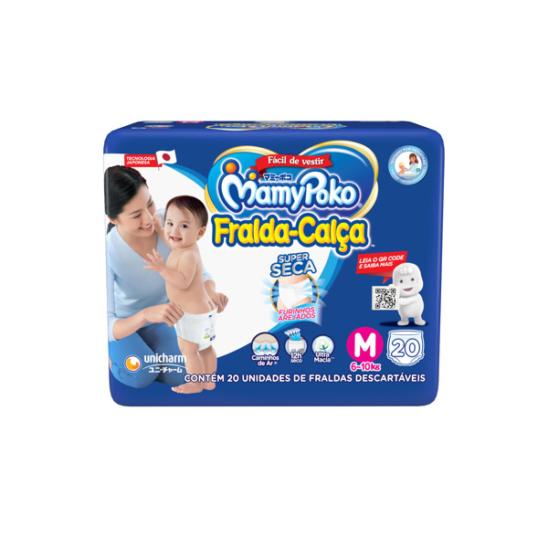 Imagen de MAMY POKO PANTS PAÑAL CALZA AZUL M M [20 uni.]