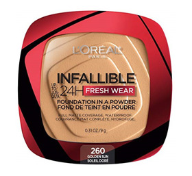 Imagen de LOREAL POLVO COMPACTO INFALLIBLE FRESH WEAR 24 HRS 260 GOLDEN SUN [9 gr]