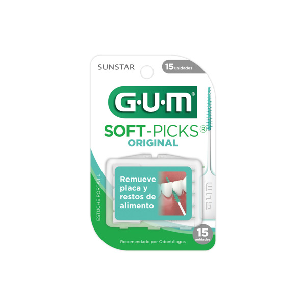 Imagen de GUM INTERDENTAL SOFT-PICKS ESTIMULADOR MASAJEADOR ENCIAS PALILLO 632-15 [15 uni.]