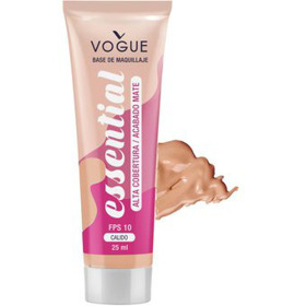Imagen de VOGUE BASE LIQUIDA ESSENTIAL MATE ALTA COBERTURA CALIDO [25 ml]
