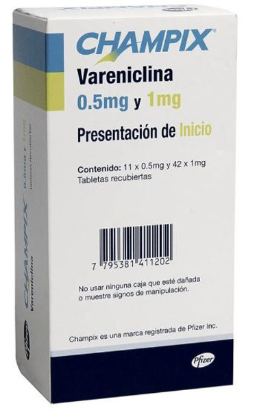 Imagen de CHAMPIX KIT INICIO DE 53 COMPRIMIDOS 0.5mg.+1mg. [53 comp.]