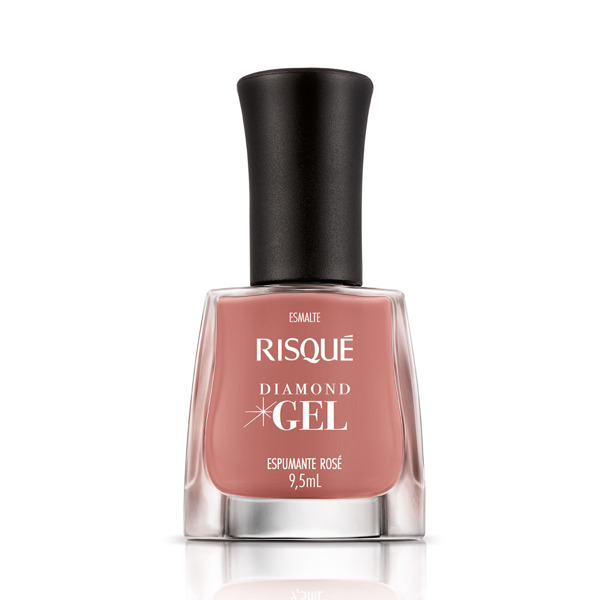 Imagen de RISQUE ESMALTE DIAMOND GEL ESPUMANTE ROSE [9,5 ml]