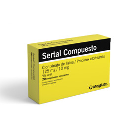 Imagen de SERTAL COMPUESTO 10+125mg [20 comp.]