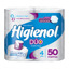 Imagen de HIGIENOL PAPEL HIGIENICO DUO DOBLE HOJA 50 mts [4 uni.]