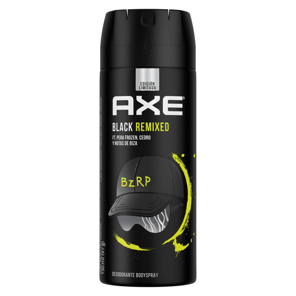 Imagen de AXE AEOROSOL DESODORANTE BLACK BZRP REMIXED BODY SPRAY 150 ml