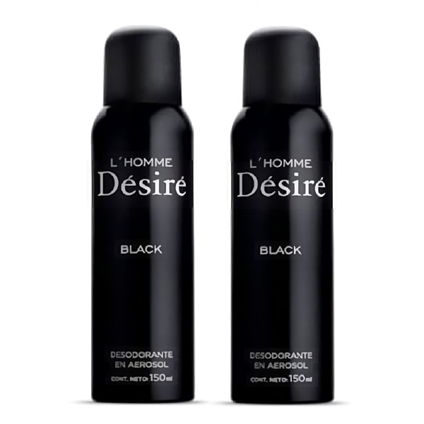 Imagen de DESIRE BLACK HOMME DEO AERO+DEO AERO PACK 2 ui [150+150ml]
