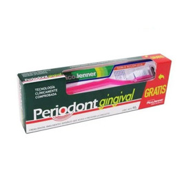 Imagen de PERIODONT CREMA DENTAL GINGIVAL+CEPILLO DOBLE ACCION PACK [90gr+1uni.]