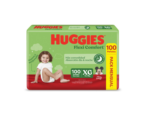 Imagen de HUGGIES FLEXI COMFORT PACK AHORRO XG XG [100 uni.]
