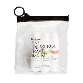 Imagen de BIOLUBE V TRAVEL SIZE HAPPY EVERYDAY+FRESH & READY+QUEEN PACK 3 uni. [15+15+15gr]