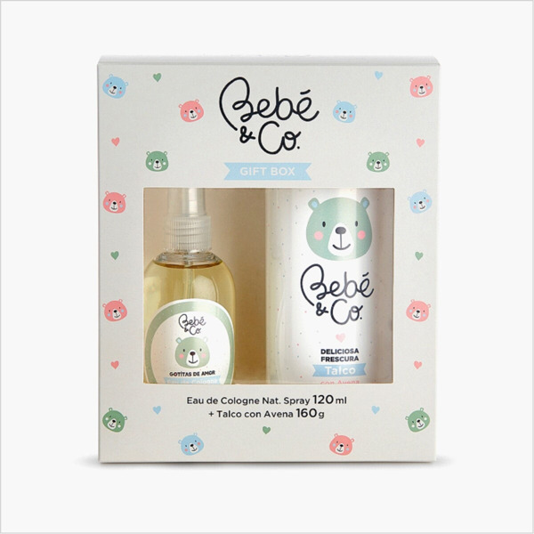 Imagen de BEBE & CO. COLONIA+TALCO PACK [120ml+160grs]