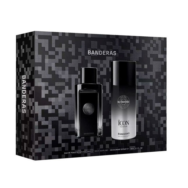 Imagen de BANDERAS THE ICON EDP+DEO SPRAY COFRE [100+150ml]