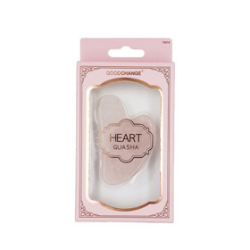 Imagen de GOODCHANGE GUA SHA DE CUARZO ROSA PARA GIMNASIA FACIAL [1 uni.]