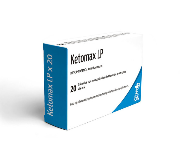 Imagen de KETOMAX LP 200 mg [20 cap.]