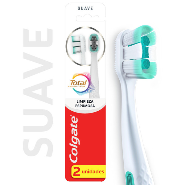 Imagen de COLGATE CEPILLO TOTAL LIMPIEZA ESPUMOSA [2 uni.]