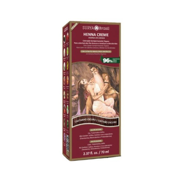Imagen de SURYA HENNA CREMA CASTAÑO OSCURO [70 ml]
