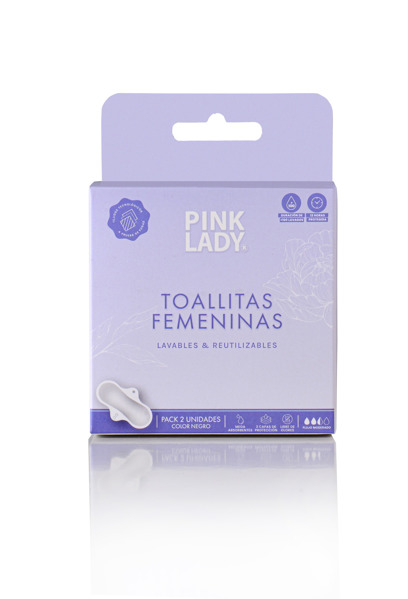 Imagen de PINK LADY TOALLAS FEMENINAS LAVABLES REUTILIZABLES [2 uni.]