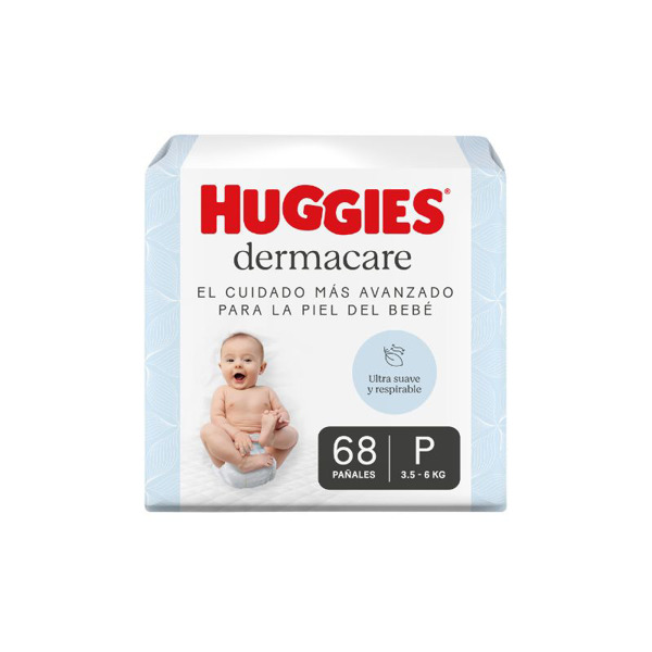 Imagen de HUGGIES DERMACARE P P 3.5-6KG [68 uni.]