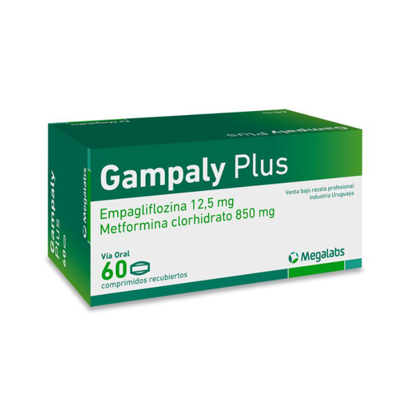 Imagen de GAMPALY PLUS 12,5/850mg [60 comp.]