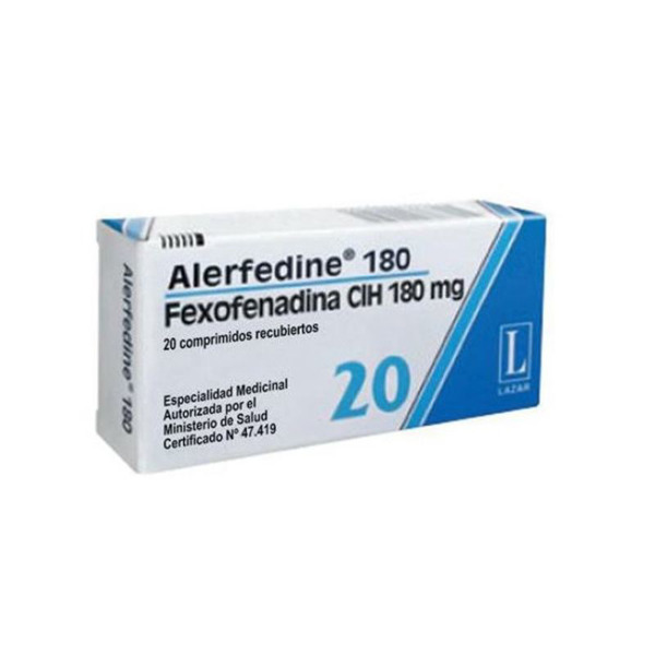 Imagen de ALERFEDINE 180 180 mg [20 comp.]