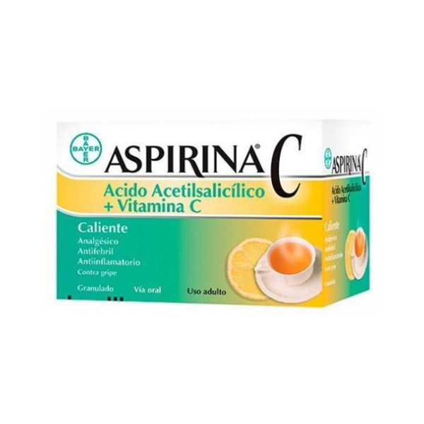 Imagen de ASPIRINA C CALIENTE CAJA 500+200mg [12 sob.]