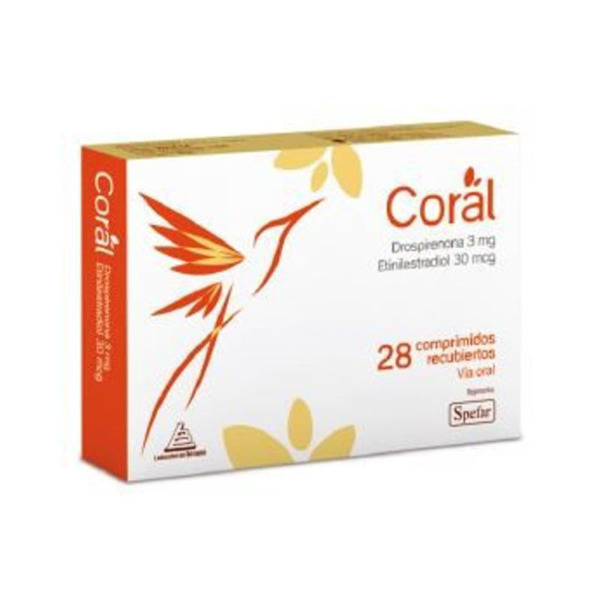 Imagen de CORAL 3+0.03mg [28 tab.]