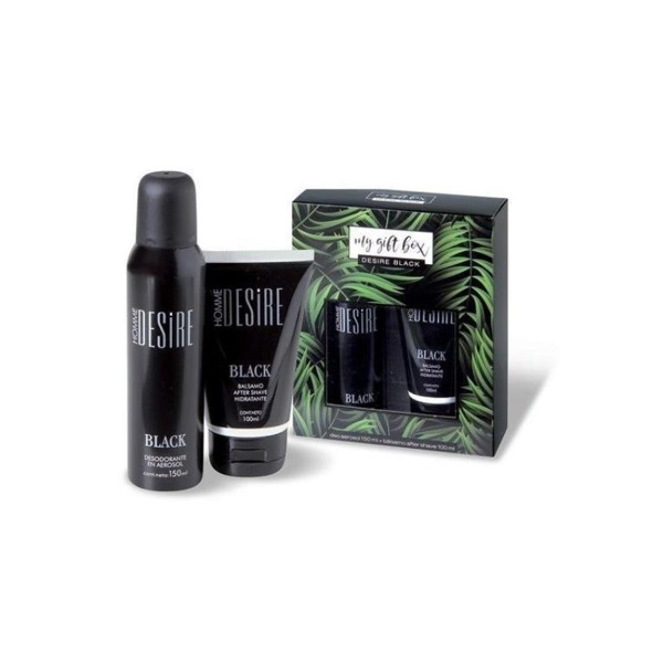 Imagen de DESIRE BLACK HOMME DEO AERO+BALSAMO AFT. SHAVE PACK [150+100ml]