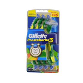 Imagen de GILLETTE PRESTOBARBA 3 SENSITIVE LLEVE 8 PAGUE 6 [8 uni.]