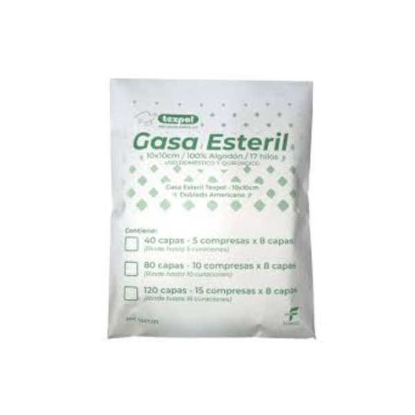 Imagen de TEXPOL GASA ESTERIL 10X10 [40 trozos]
