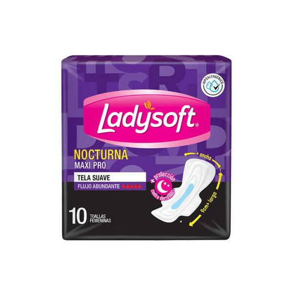 Imagen de LADYSOFT TOALLA NOCTURNA MAXI PRO [10 uni.]